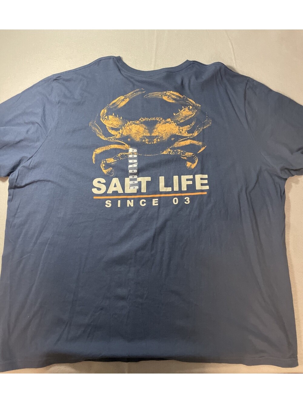 Salt Life Mens Crab Graphic Short Sleeve T-Shirt - 3XL